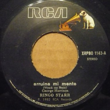 RINGO STARR Wreck My Mind / Stop and take the time 7" 45rpm from PERU The Beatles