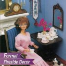Annie's Attic: Doll Size Formal Fireside Decor Plastic Canvas Pattern
