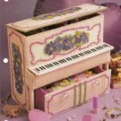 Annies Attic Floral Piano Jewelry Box Plastic Canvas Pattern