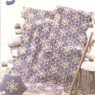 Annies Attic, Crochet Snowflakes Afghan and Pillow Pattern
