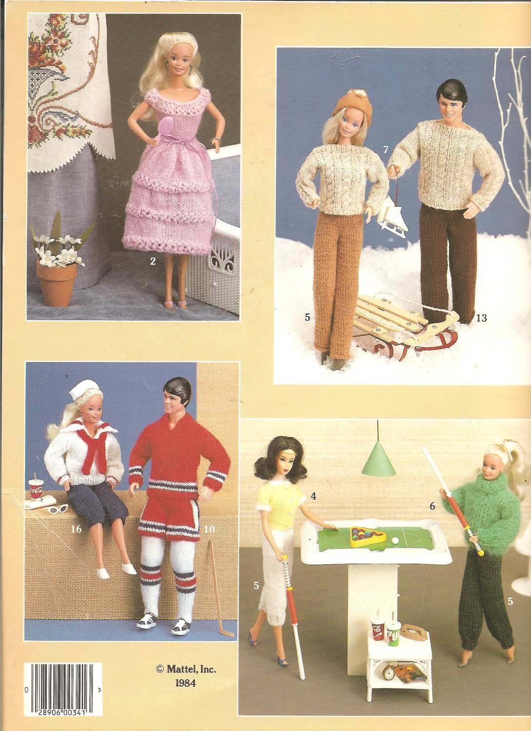 knitting patterns for barbie and ken