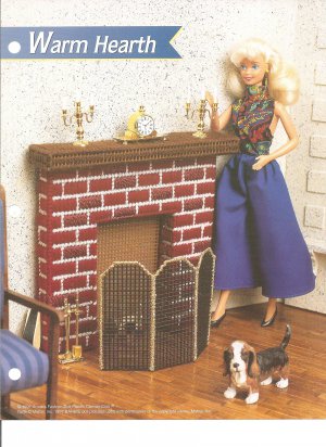 Plastic canvas pattern for doll house furniture