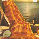 Canadian Sunset Afghan  and Softly Afghan Knitting Patterns, circa 1976