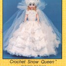 Collectible Doll Series, Crochet Snow Queen, A Gown for 15 Inch Dolls