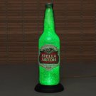 Stella Artois Beer Bottle Lamp Itay 24oz.LED Light Bar Man Cave Emerald Glow