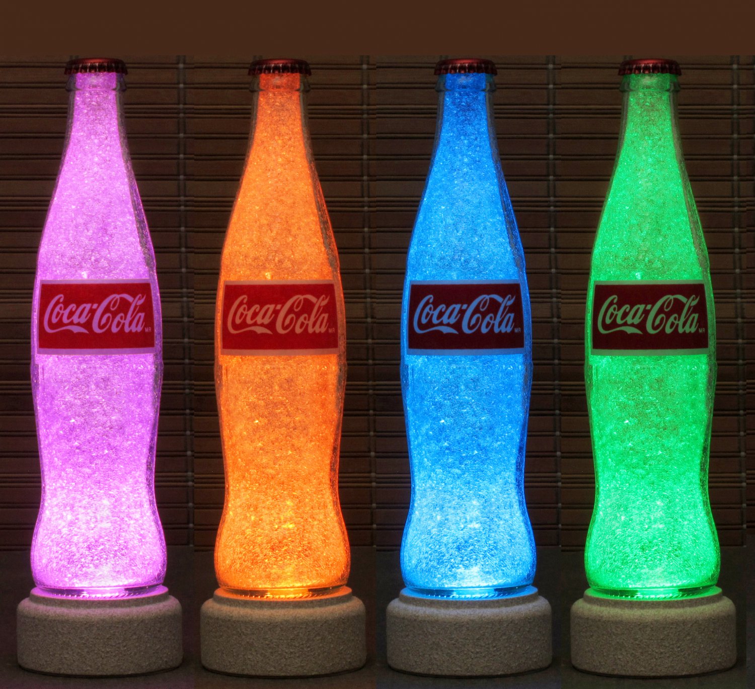 Coke Coca Cola soda bottle lamp color changing remote control