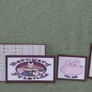 Barnyard Friends Pig & Rooster-5pc Mat Set