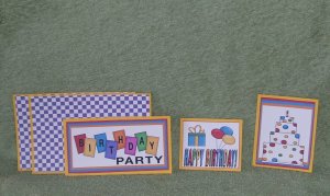 Birthday Party-5pc Mat Set