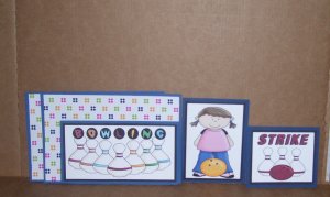 Bowling Girl-5pc Mat Set