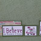 I Believe In Santa-5pc Mat Set