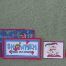 Snowman Melt My Heart Snowman-5pc Mat Set