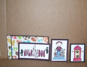 Walk The Dog-5pc Mat Set