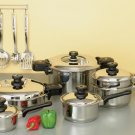 KTLP17 - Precise Heat 12Element 17pc Cookware Set with 2 Pressure Cookers