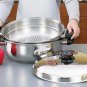 KTGIANT2 -Precise Heat Stainless Steel Oversized Skillet Steamer and Cover