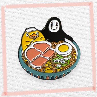 Studio Ghibli SPIRITED AWAY Enamel Pin (Ramen Bowl)