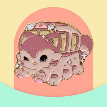 Studio Ghibli My Neighbor Totoro Enamel Pin (Cat Bus)