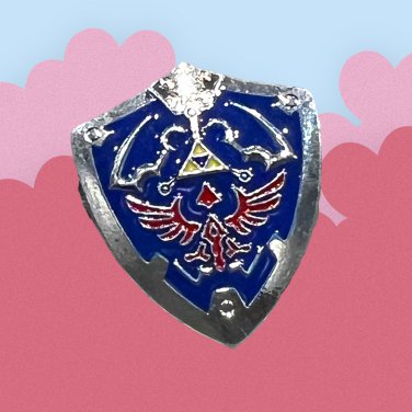 Legend of Zelda Enamel Pin (Shield)