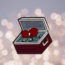Bad Bunny Enamel Pin (Hottest Heart in Iced Cooler)