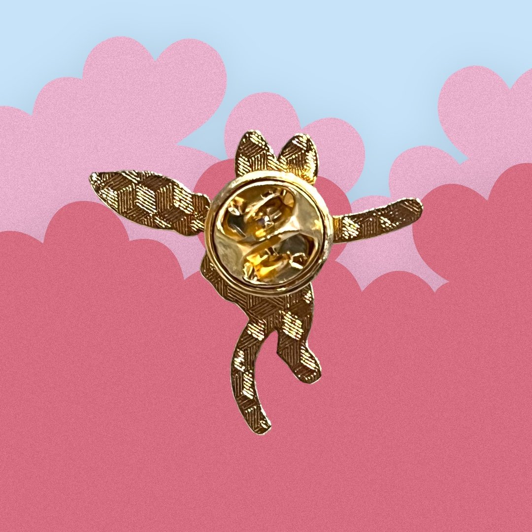Studio Ghibli Kiki's Delivery Service Enamel Pin (Jiji Hanging Off Broom)