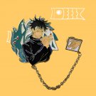 Jujutsu Kaisen Enamel Pin with Chain and Pendant (Megumi)