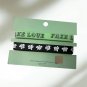 BTS FAKE LOVE Jelly Silicone Bracelet Set