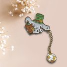 Sanrio Enamel Pin with Chain/Charm (Cinnaroll V2)