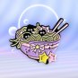 Studio Ghibli SPIRITED AWAY Enamel Pin (Susuwatari (wandering soot) in Ramen Bowl)