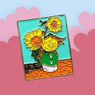 Vincent van Gogh Sunflower Enamel Pin