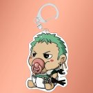 One Piece Acrylic Keychain (Zoro Baby Version)
