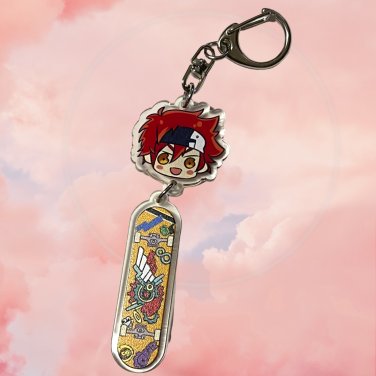 SK8 the Infinity REKI + Skateboard Acrylic Keychain