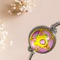 Sailor Moon Shield in Glass Bezel Bracelet