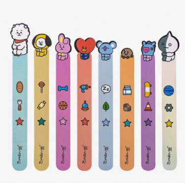 The Creme Shop BT21: Always Together, Never Broken Nail File Set (of 8)