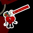 BAD BUNNY Heart Mascot Character Keychain with Charm and Strap (V2)