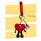 BAD BUNNY Heart Mascot Character Keychain with Charm and Strap (V10)