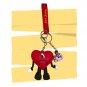 BAD BUNNY Heart Mascot Character Keychain with Charm and Strap (V10)