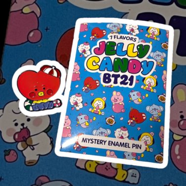 BTS BT21 Jelly Candy Enamel Pin (TATA)
