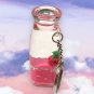Cherry Milk Bottle Keyring