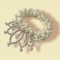 Faux Pearl Beaded Hair Band with Tiara (V1)
