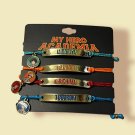 My Hero Academia Set of 4 Bracelets with Bezel
