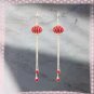 Lunar New Year Earrings Chinese Lanterns with Droplets (K)