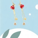 Lunar New Year Earrings Money Bag with Coined Tassels (E)