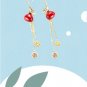Lunar New Year Earrings Money Bag with Coined Tassels (E)