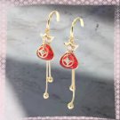 Lunar New Year Earrings Money Bag with Tassels (P)