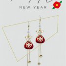 Lunar New Year Earrings Money Bag with Tassels (D)