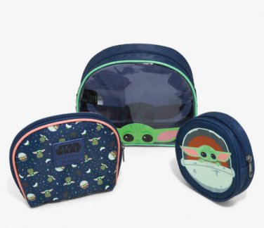 The Mandalorian Star Wars The Child Cosmetic Bag Set 3-Bag Set