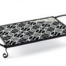 Mud Pie, Cosmopolitan Serving Stand With Glass Board