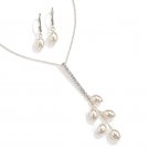 Cream: Mariette Faux Pearl Necklace and Earring Gift Set - Avon