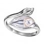Size 9: Sterling Silver Calla Lily Pearl Ring - Avon