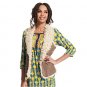 Small: Reversible Bohemian Suede Vest with Faux Fur - Avon