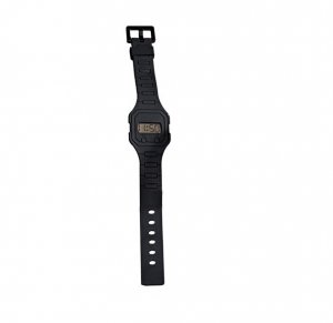 Black Digital Rubber Strap Watch - Avon